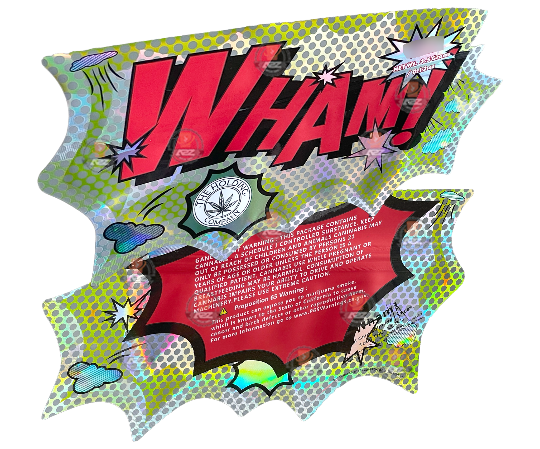Lil Baby WHAM Pack – Cut Out Mylar Bags 3.5g Die Cut Holographic