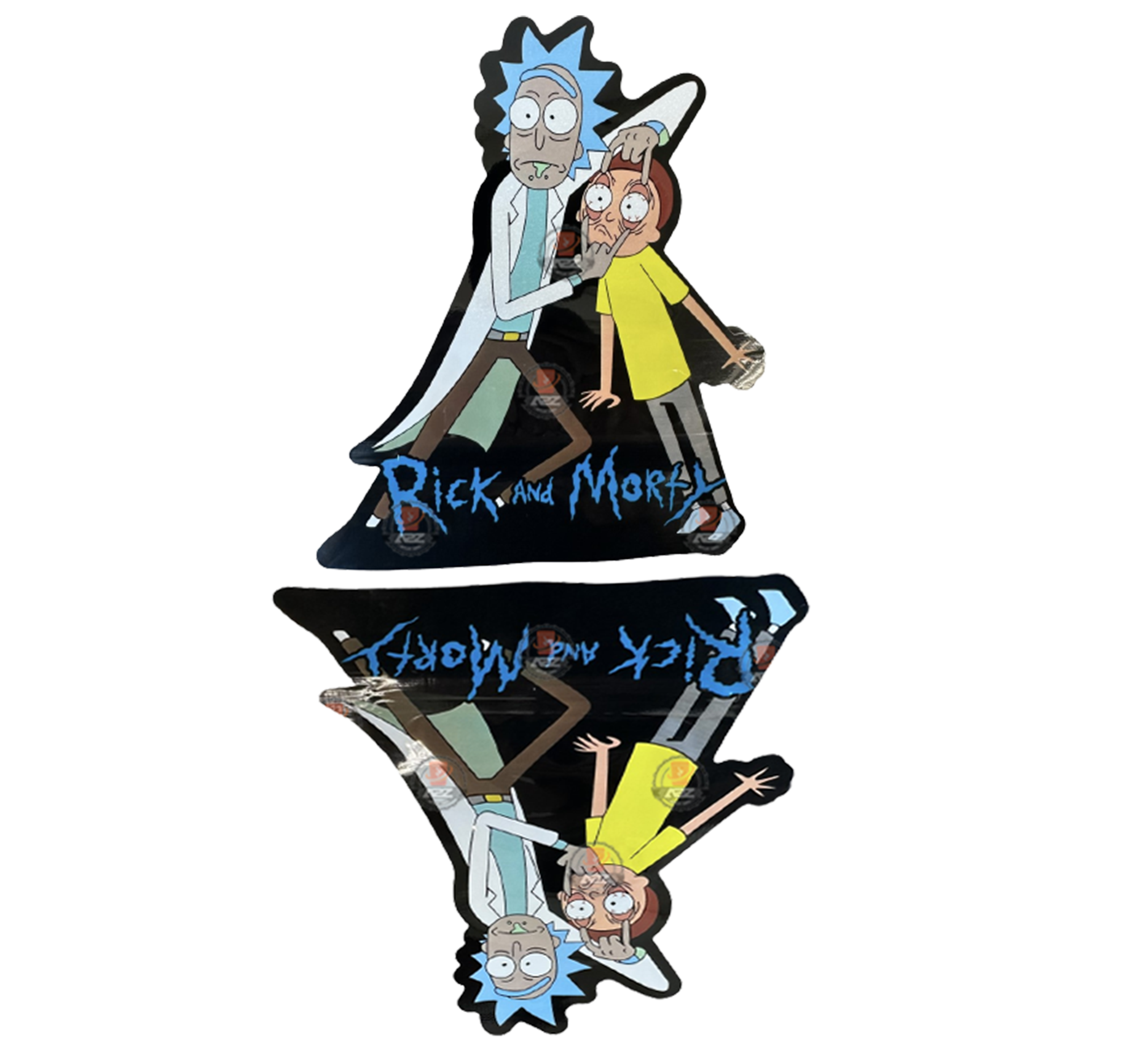 Rick and Morty 3.5G Mylar Bag Die cut Packaging Only