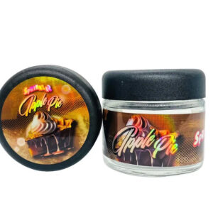 Apple Pie Sprinkelz  g Glass Jars with Holographic Sticker labels Child Resistant jar jpg