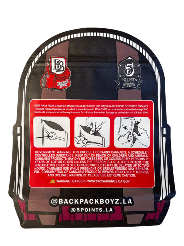 Backpack Boyz Zerbert cut out Mylar zip lock bag G Black Unicorn Hub  png