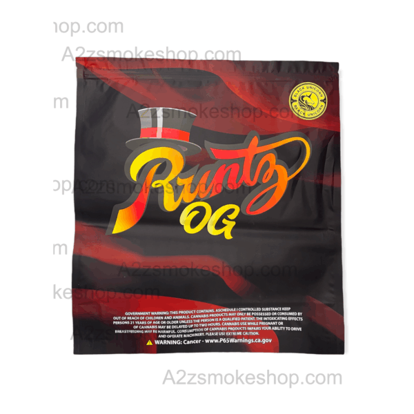 Black Unicorn Pound Bag Large Runtz OG Mylar bag with Window LBS OZ g Black Unicorn Hub  png