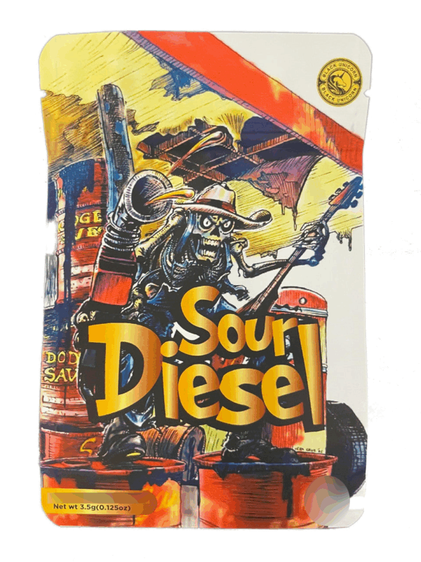 Black Unicorn Sour Diesel Mylar bag g For Flower Black Unicorn Hub  x x cace f  adb eaee png