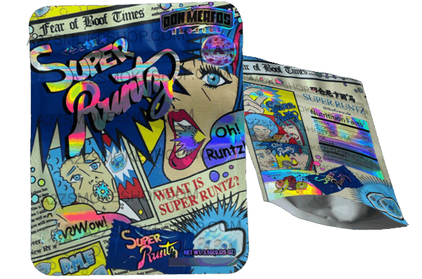 Don Merfos Super Runtz bag g Holographic Mylar bag Packaging Only Black Unicorn Hub  x x eec fd fc fa afbe png