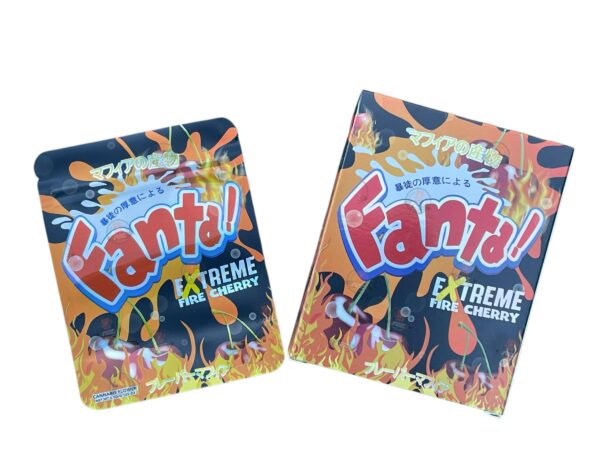 Fanta Extreme Fire Cherry Mylar Bags with Boxes  g Box jpg