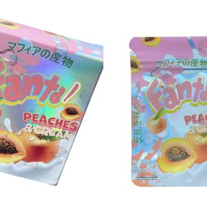 Fanta Peaches Cream Mylar Bags with Boxes  g Box Packaging Holographic jpg
