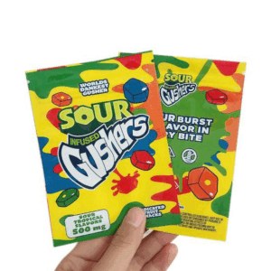 Gushers Sour Tropical Flavors mg Mylar bags packaging only Black Unicorn Hub  x x a  c b abccbea png