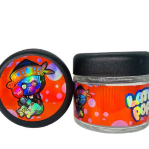 ICFMF Lato Pop  g Glass Jars with Holographic Sticker labels Child Resistant jar jpg