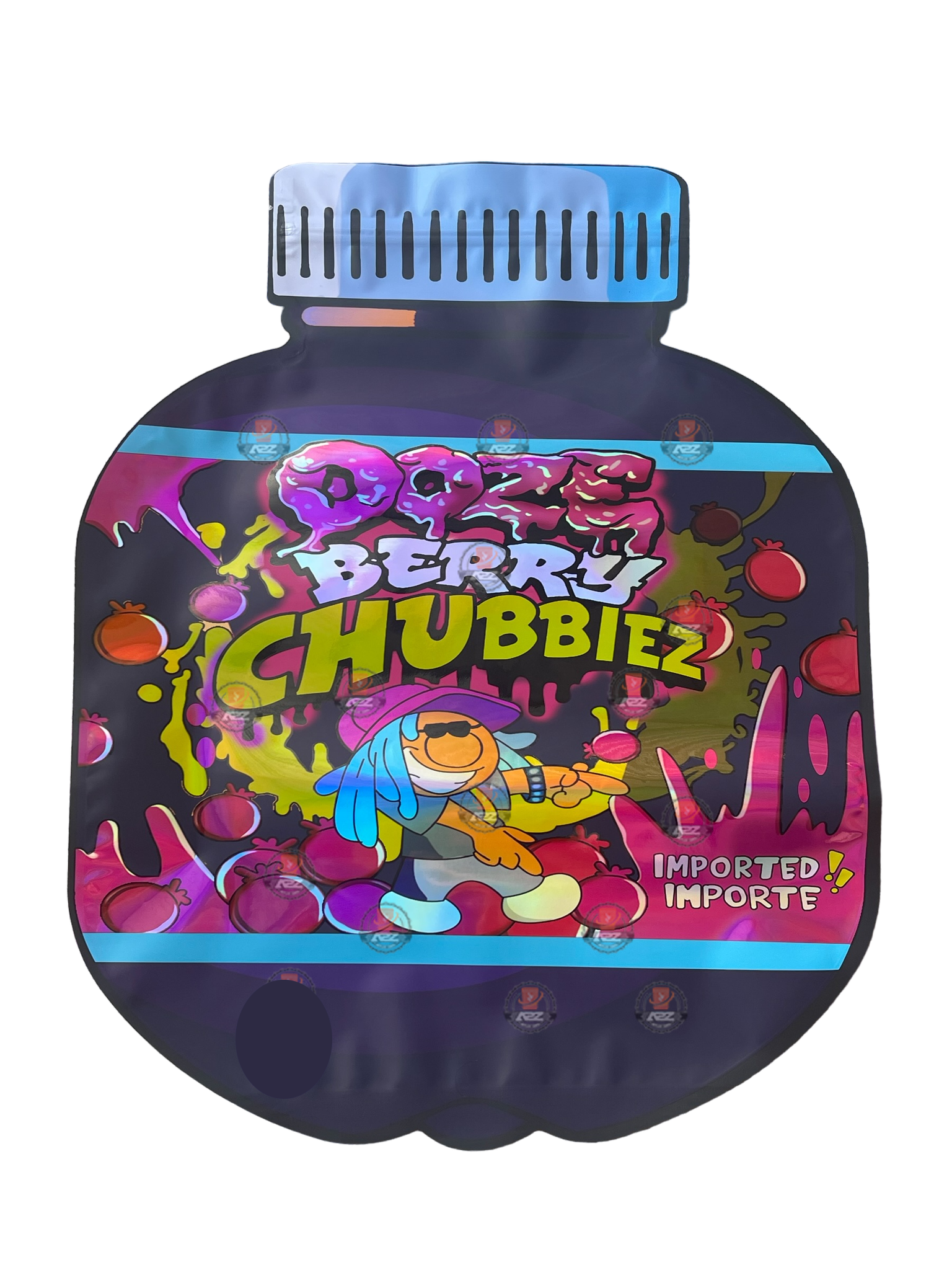 Oozw Berry Chubbiez Mylar Bag (Large) 1 LBS – 16OZ (454g) Pound Bag