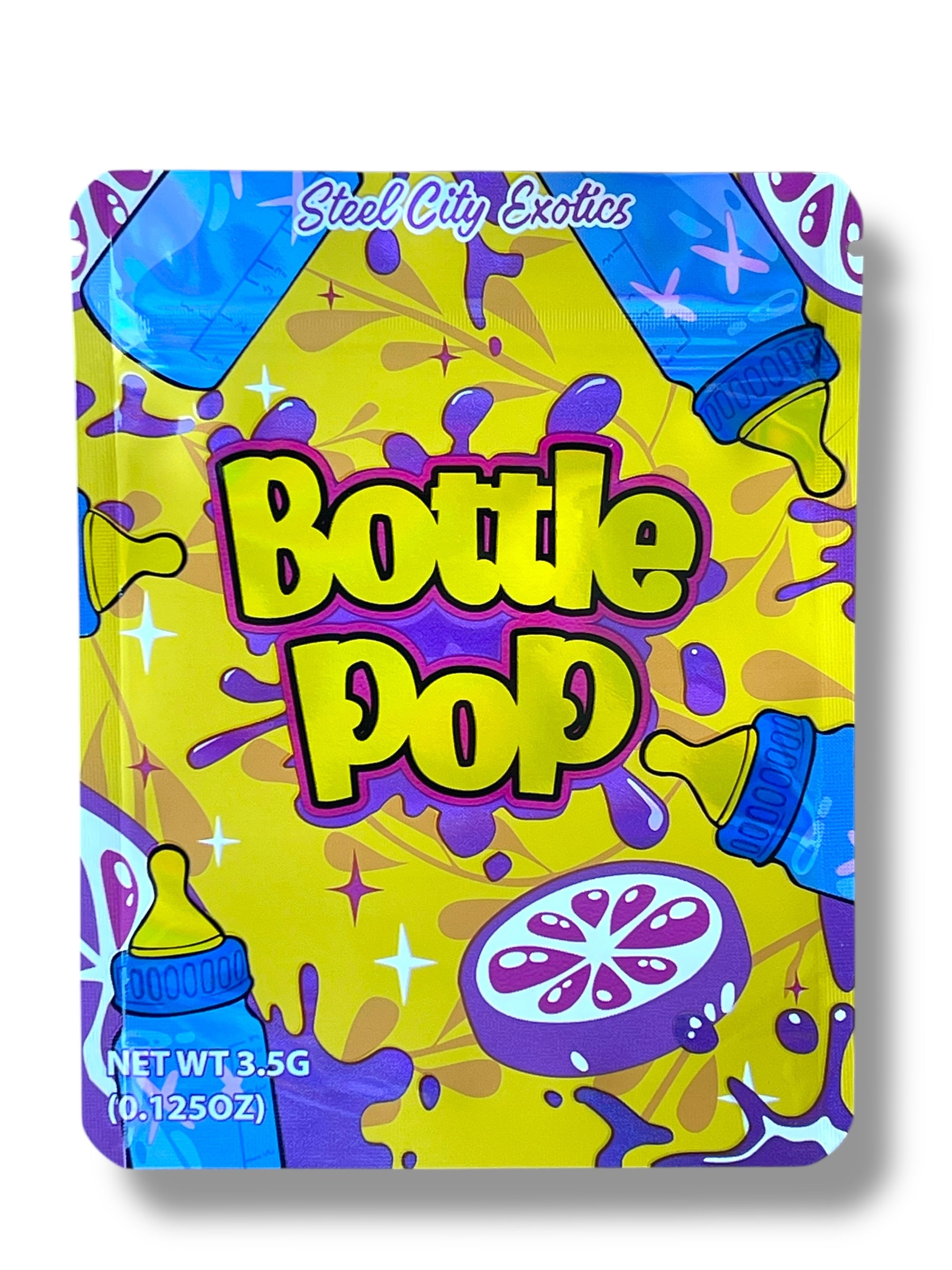 Bottle Pop of Runtz 3.5g Mylar Bag- Packaging Only