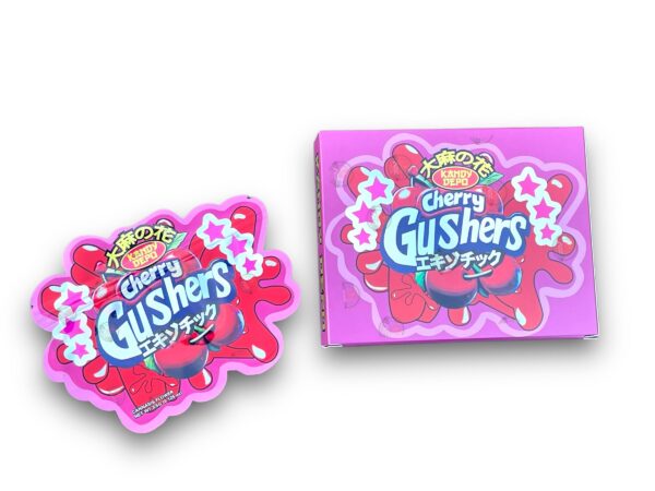Kandy Depo Cherry Gushers Mylar Bags with Boxes jpg