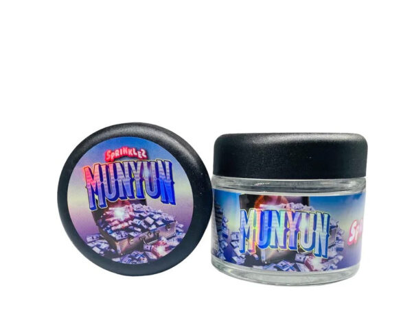 Munyum Sprinkelz  g Glass Jars with Holographic Sticker labels Child Resistant jar jpg