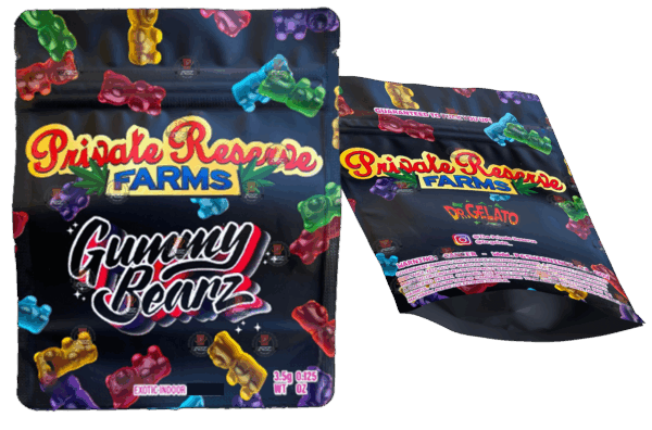 Private Reserve Farms Gummy Bears Bearz g Mylar bag Packaging Only Black Unicorn Hub  x x baad a d b deaecddcd png