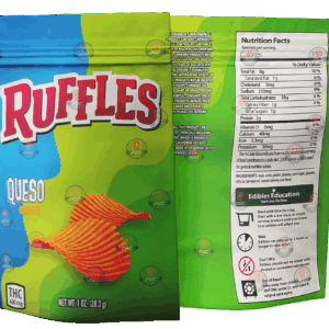 Ruffles Queso Cheese mg Mylar Chips bags Bags Only Black Unicorn Hub  x x def   a adfe png