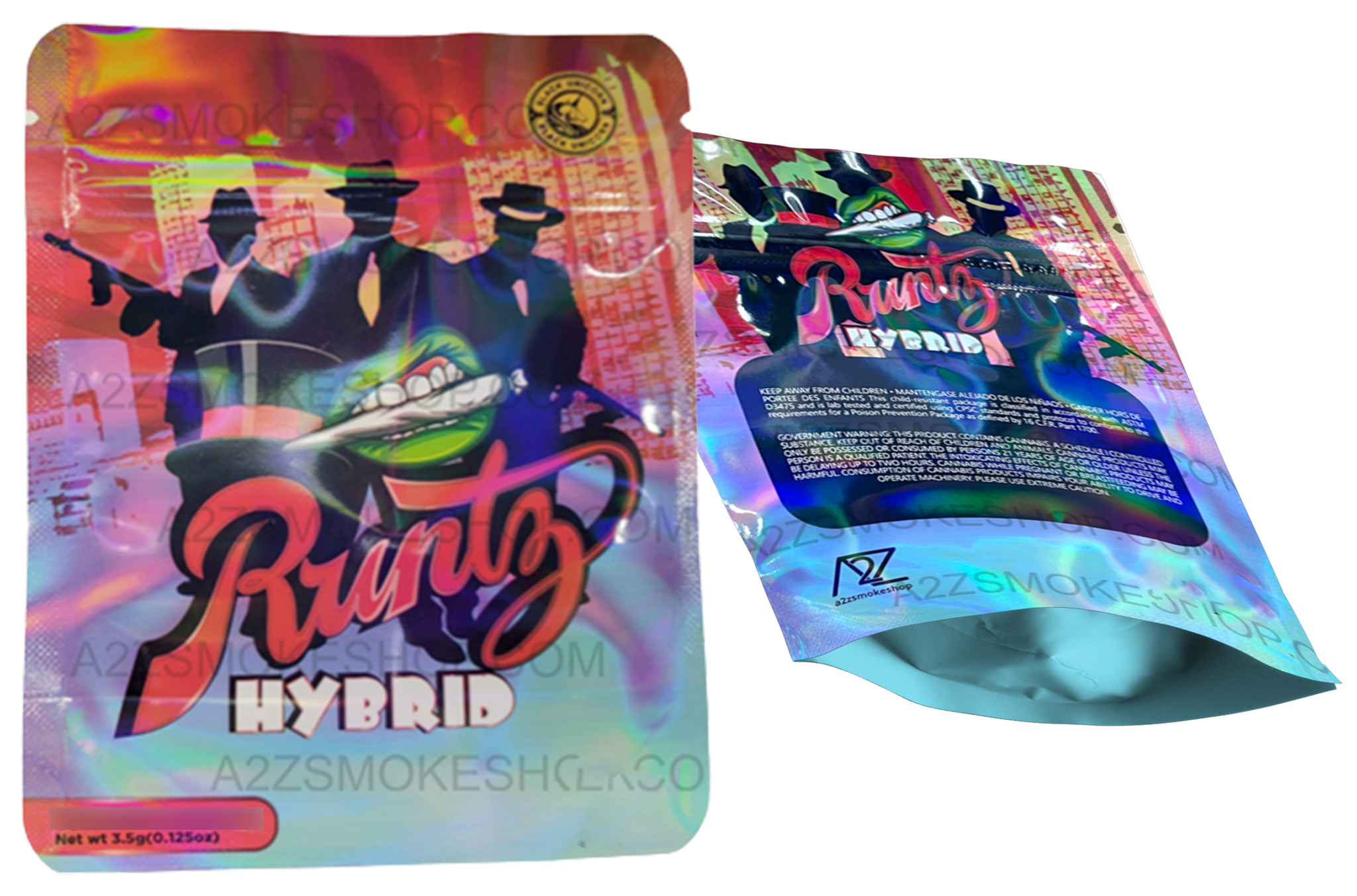 Black Unicorn Runtz Hybrid Holographic Mylar bag 3.5g
