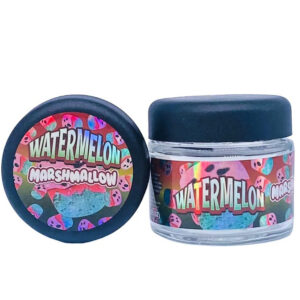Watermelon Marshmallow  g Glass Jars with Sticker labels Child Resistant jar jpg