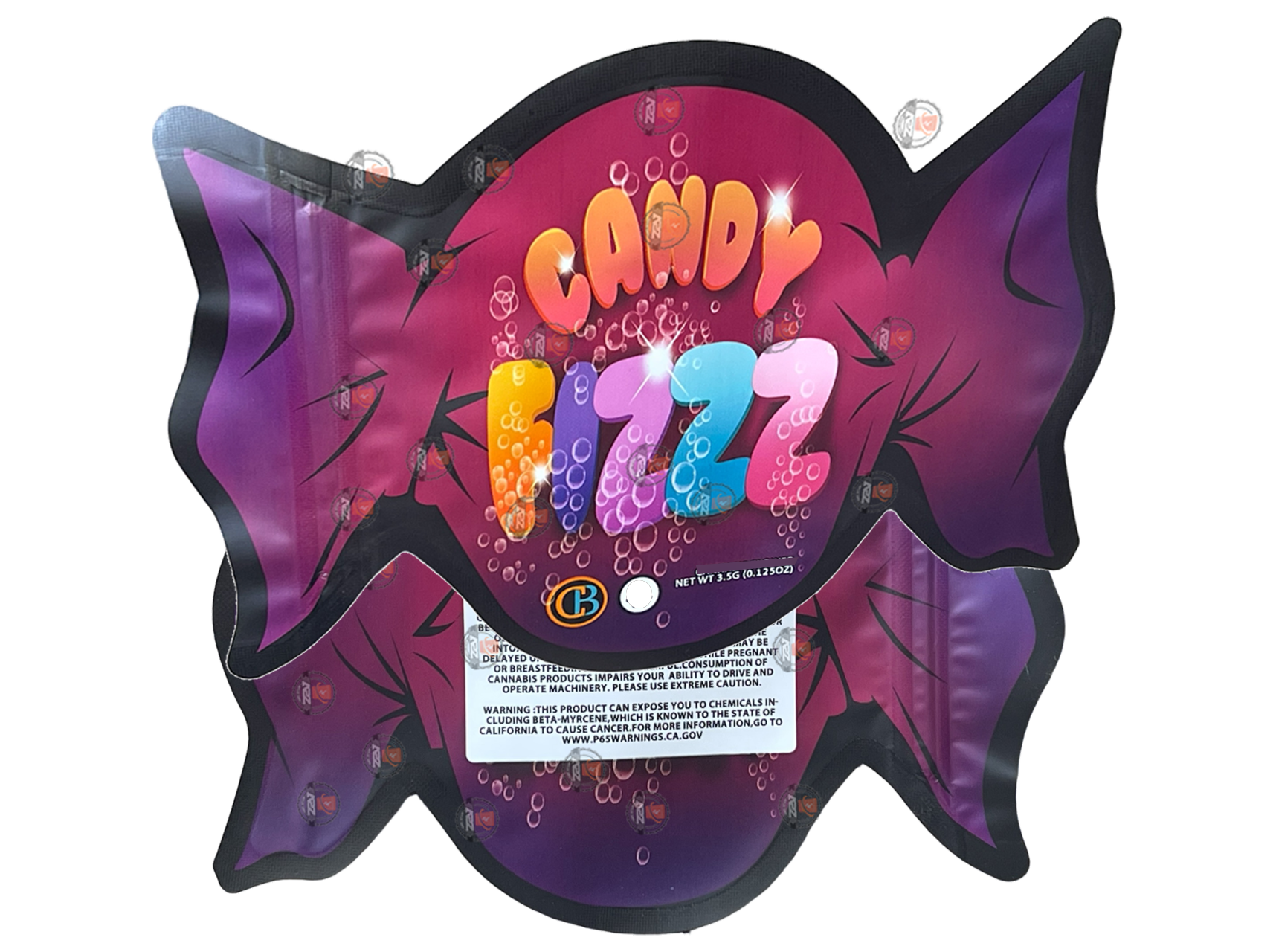 Candy Fizzz 3.5G Mylar Bag – Cut out Mylar zip lock bag