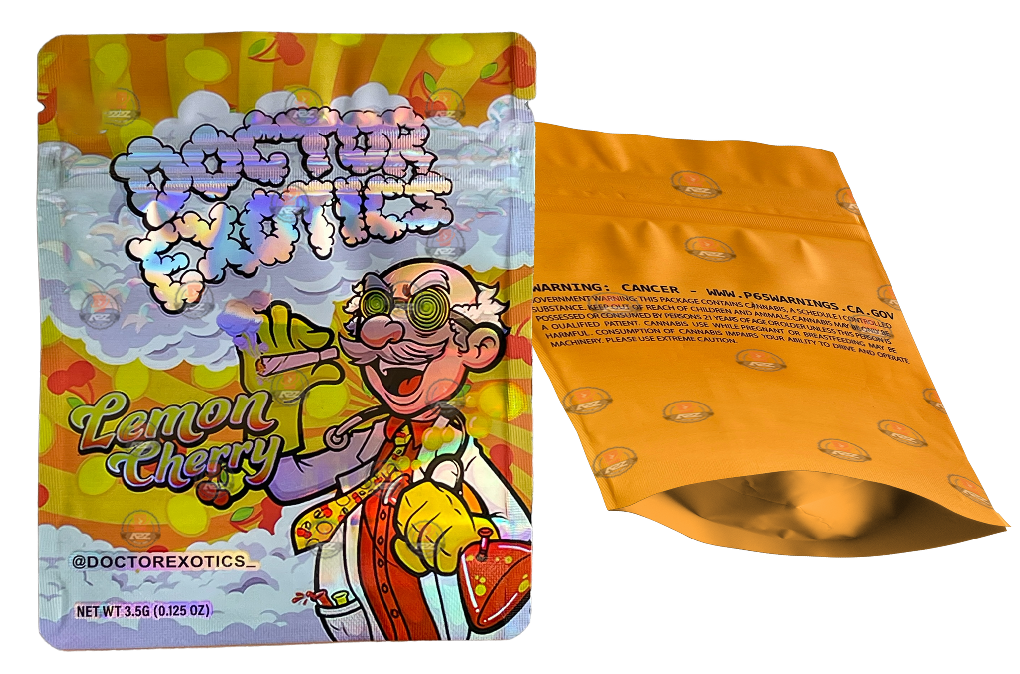 Doctor Exotics Lemon Cherry  3.5g Mylar bag