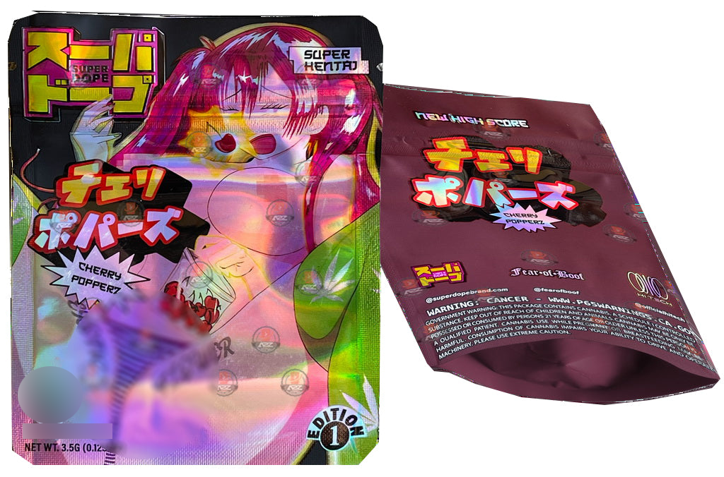 Super Dope – Cherry Popperz 3.5g Mylar Bag