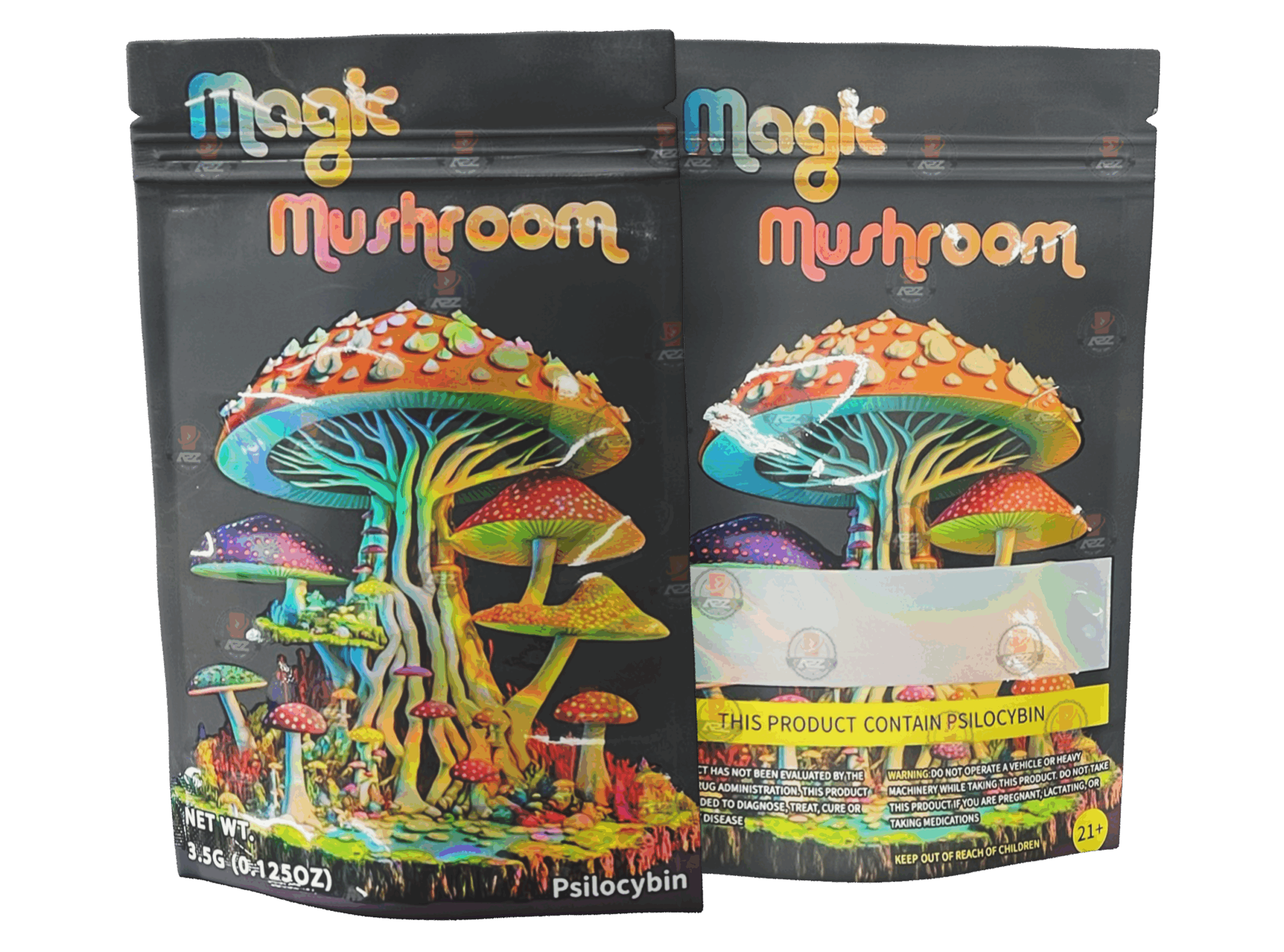 Magic Mushroom Mylar bags Empty Packaging #4