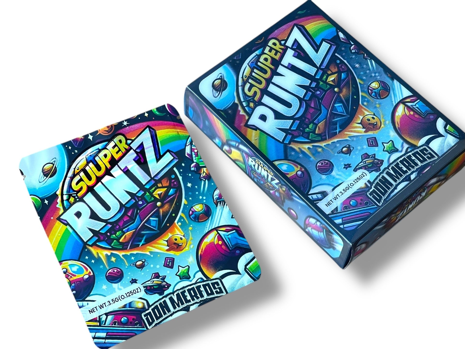Don Merfos Super Runtz 3D Box and Bags 3.5g Box Packaging Holographic