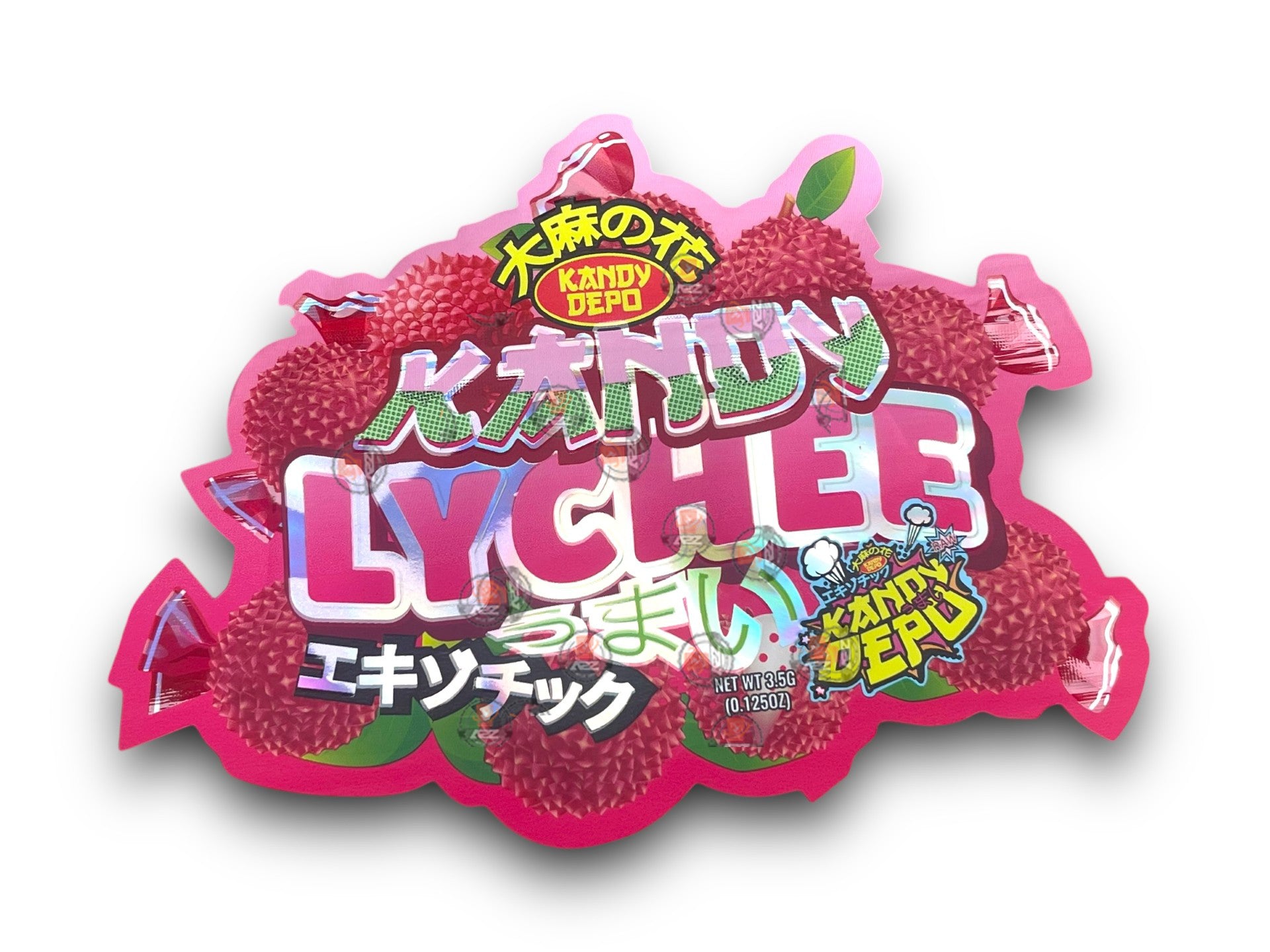 Kandy Depo Lychee Mylar Bags 3.5g Holographic
