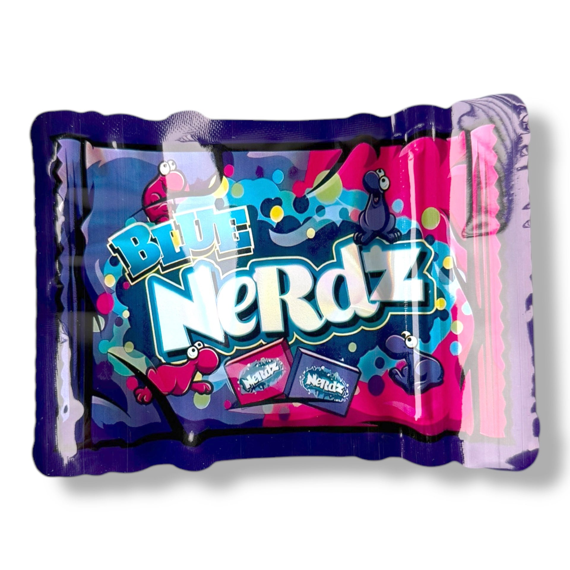Blue Nerdz Mylar Bag 3.5g shape bag