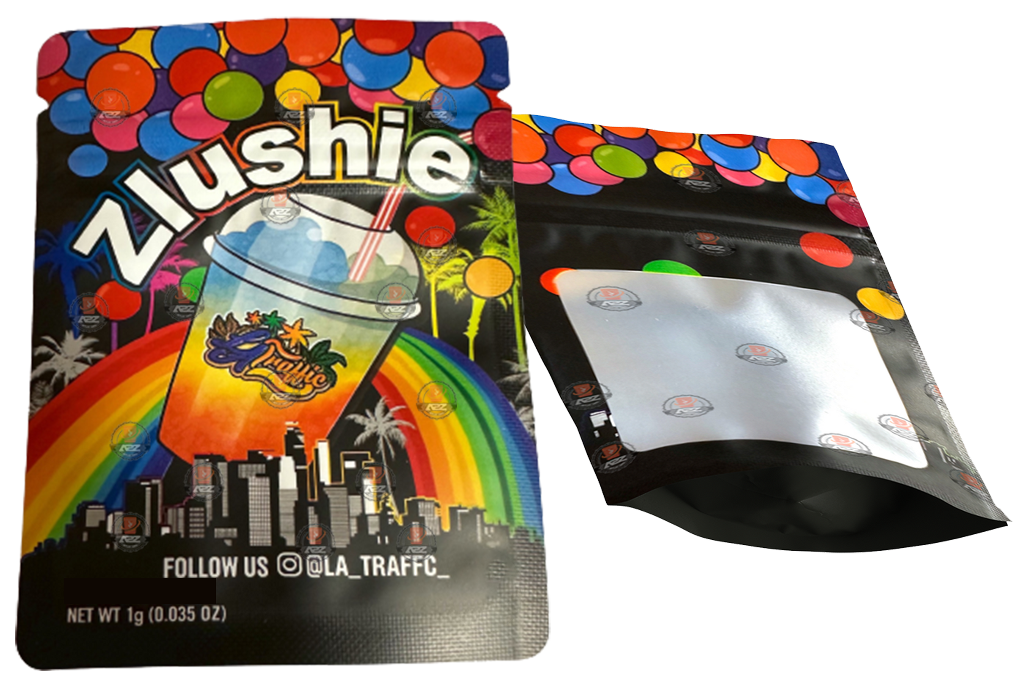 Zlushie 1 Gram Mylar bags with window – Packaging Only
