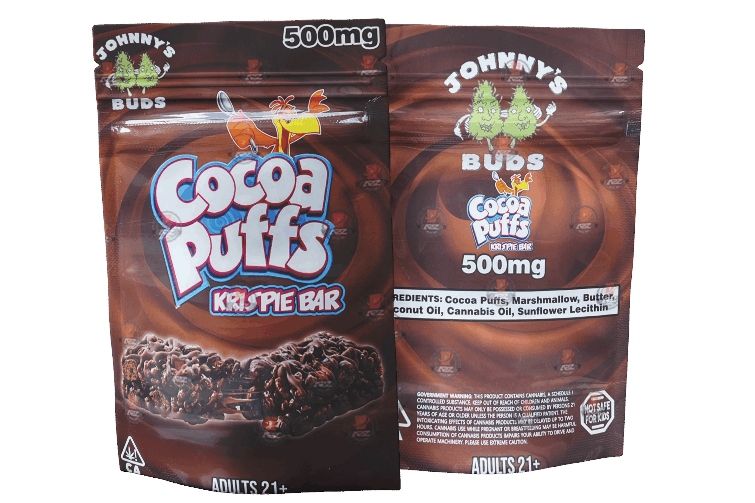 Cocoa Puffs Krispie Bar 500mg Mylar bags (Empty Packaging Only)