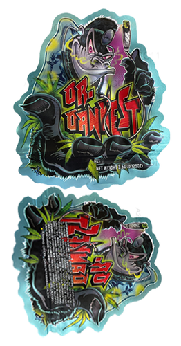 Dr Dankest Cut Out Mylar Bags 3.5g Die cut Use any Strain