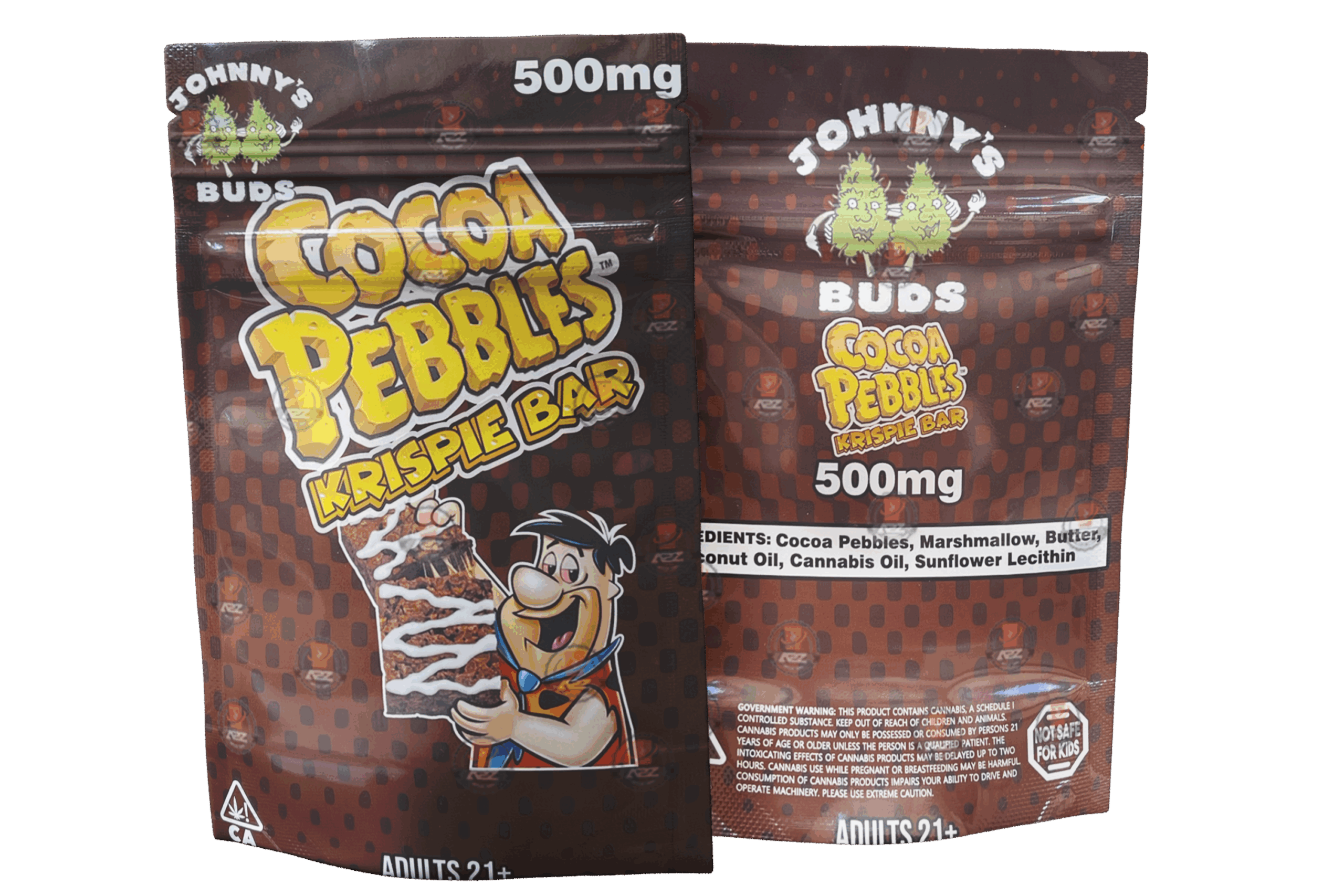 Cocoa Pebbles Krispie Bar 500mg Mylar bags (Empty Packaging Only)