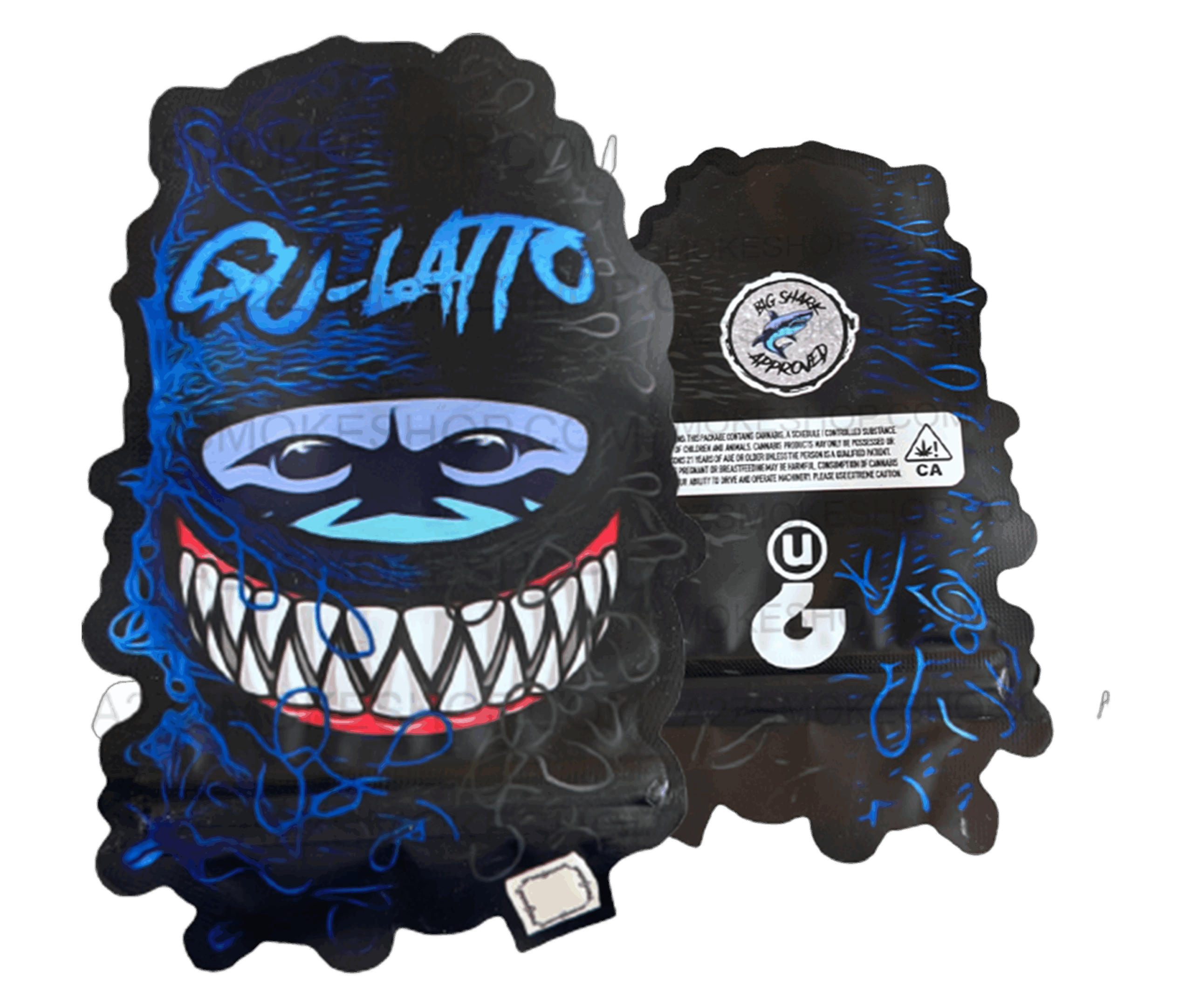 GU Lato Gorilla Cut Out Mylar Bags 3.5g Die cut