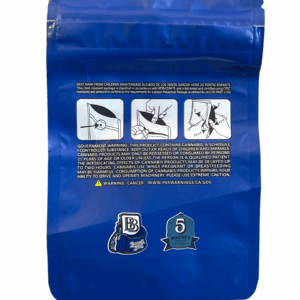 Backpack Boyz Blue Fruit Ztripez Bubble Gum Gelato x Gummi Bears Mylar Bag g Tamper sticker Black Unicorn Hub png