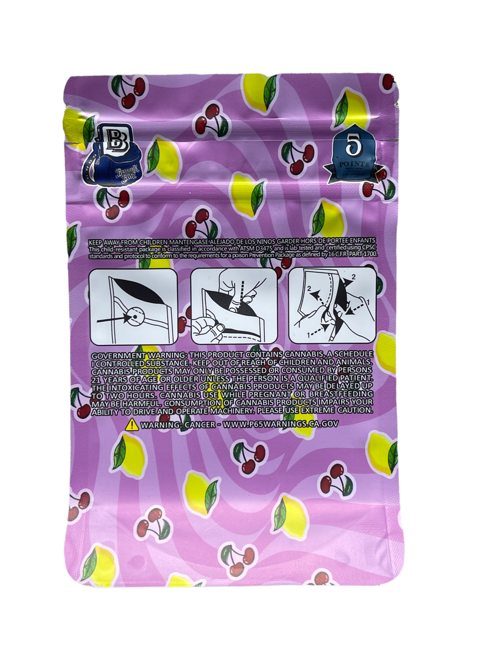 Backpack Boyz Lemonz & Cherriez x zcube Mylar Bag- 3.5g