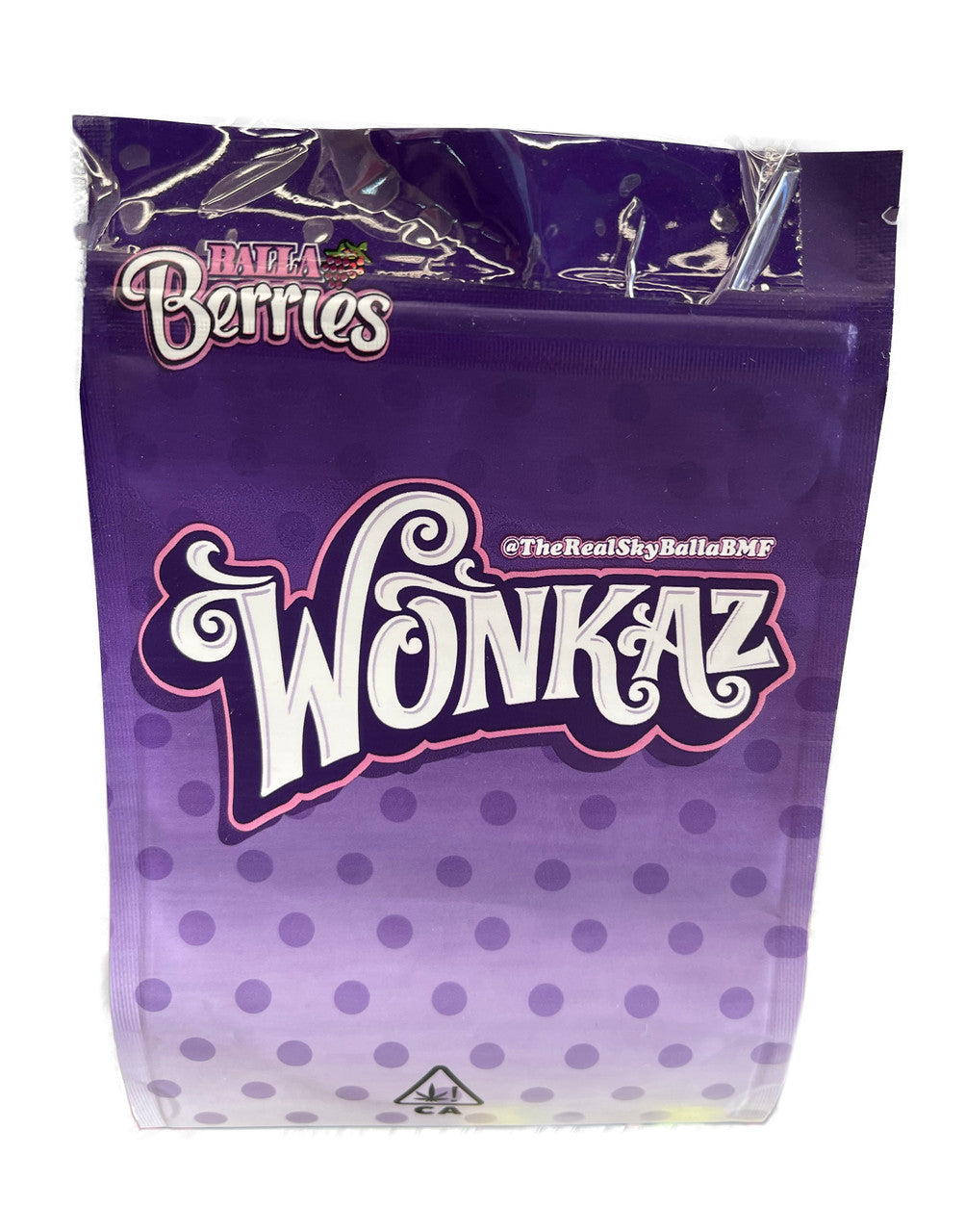 Balla Berries Wonkaz Mylar zip lock bag 3.5G