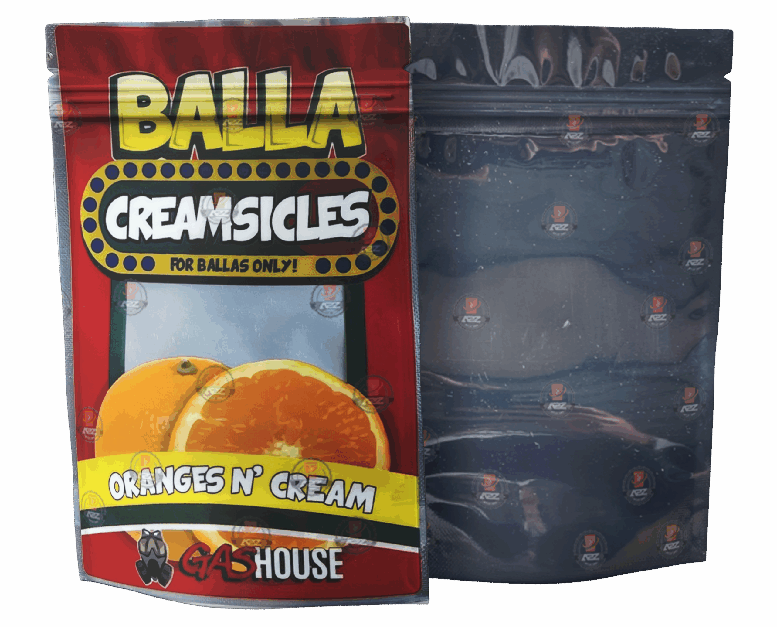 Gas House Balla Creamsicles  Oranges N cream 3.5 Grams Smell Proof Mylar Bags