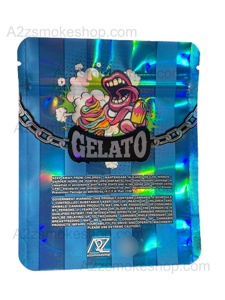 Black Unicorn – Gelato Holographic Mylar bag 3.5g  For Flower