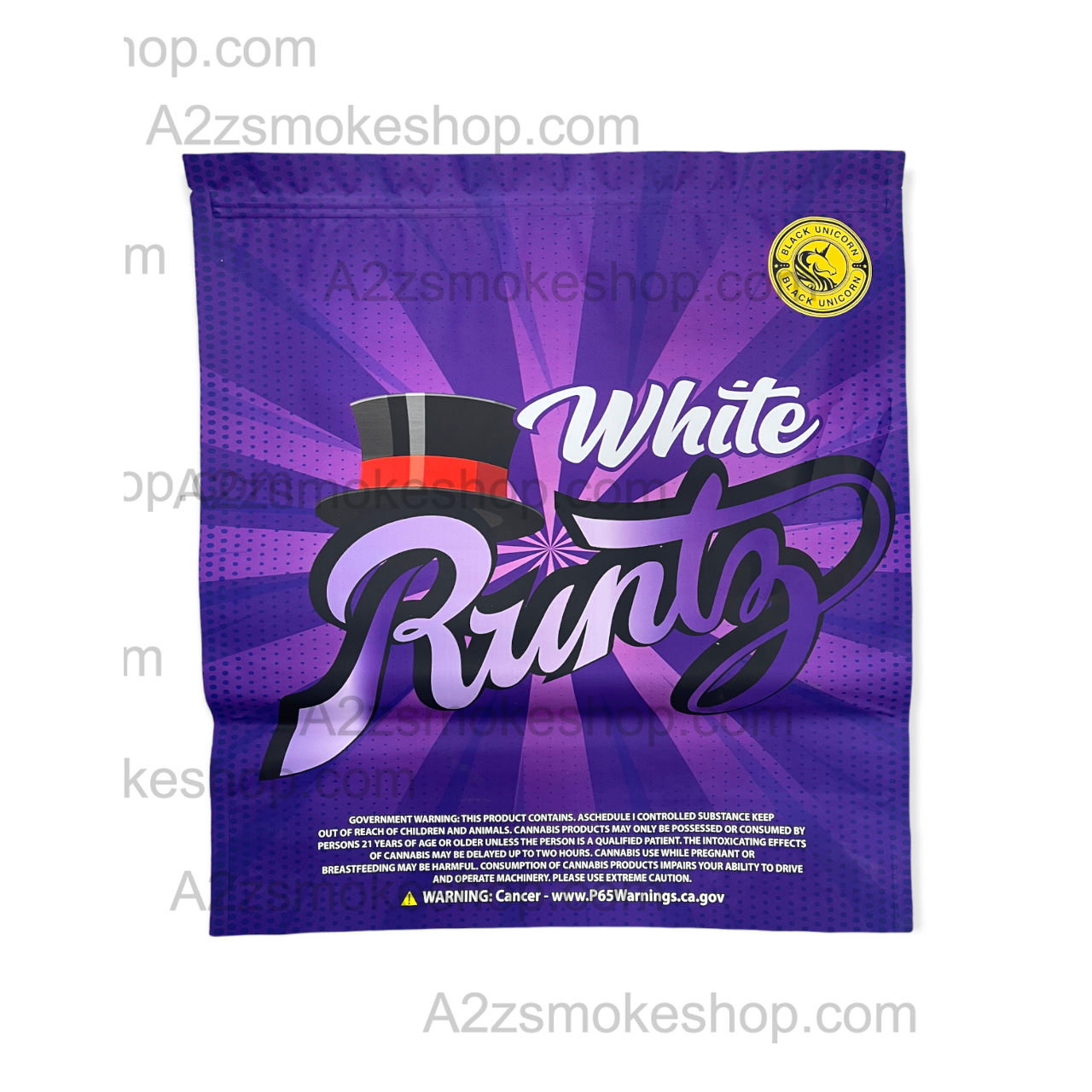 Black Unicorn – Pound Bag (Large)-White Runtz  Mylar bag  1LBS – 16OZ (454g)