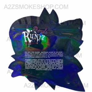 Black Unicorn Purple Runtz cut out Holographic Mylar bag g Black Unicorn Hub x x bfad ee c babbda png