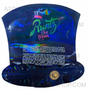 Black Unicorn Runtz Ice Cream cut out Holographic Mylar bag g Black Unicorn Hub x x fa ec ad addae png