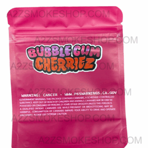 Bubblegum Cherriez Mylar bag g Smell Proof Airtight Bay Flavors Bubblegum Cherries Packaging Only Black Unicorn Hub png