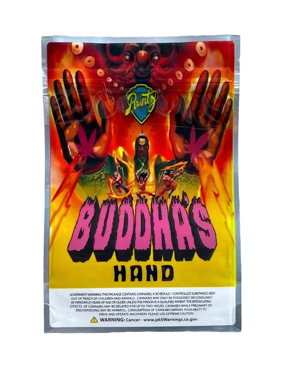 Buddhas Hand Grams Smell Proof Mylar Bags Black Unicorn Hub jpg