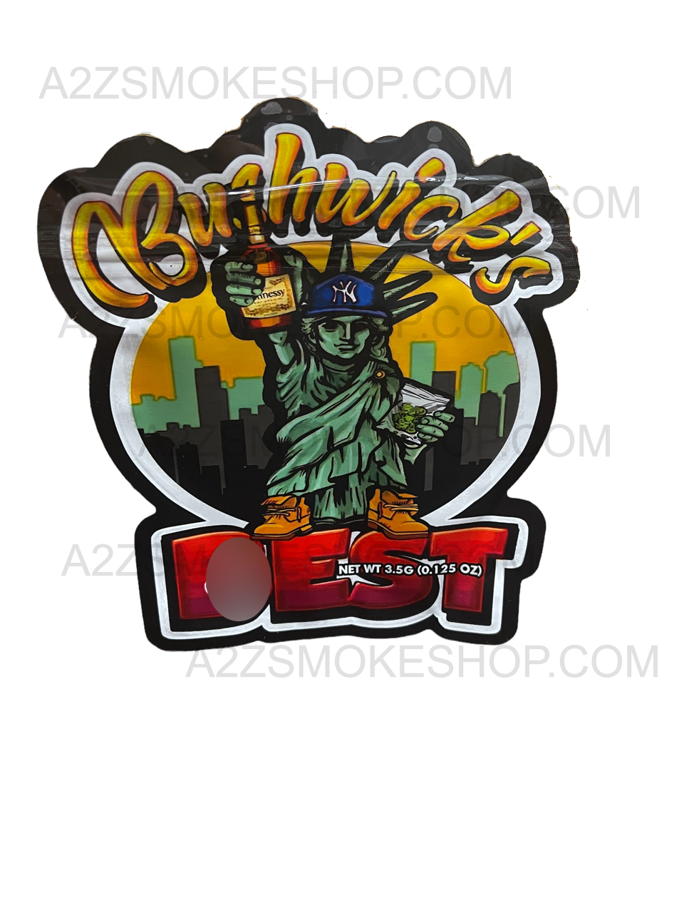 Bushwicks Best cut out Mylar bag 3.5g