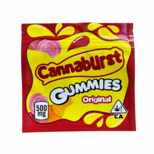 Cannaburst Gummies Original mg Mylar bags Packaging only Black Unicorn Hub png