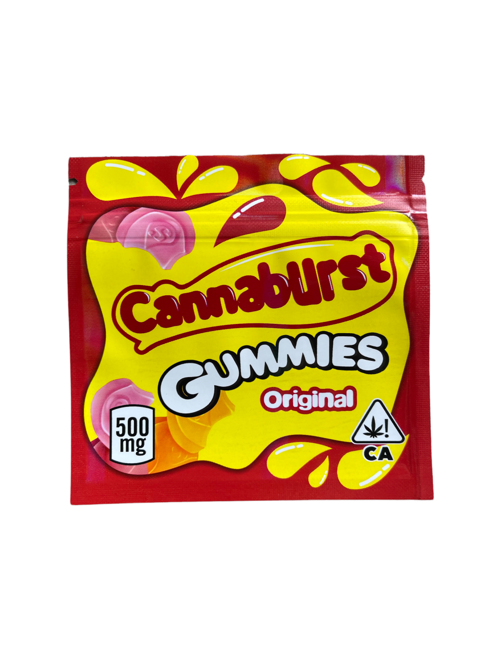 Gummies Original 500mg Mylar bags Packaging only 3.5 Gram