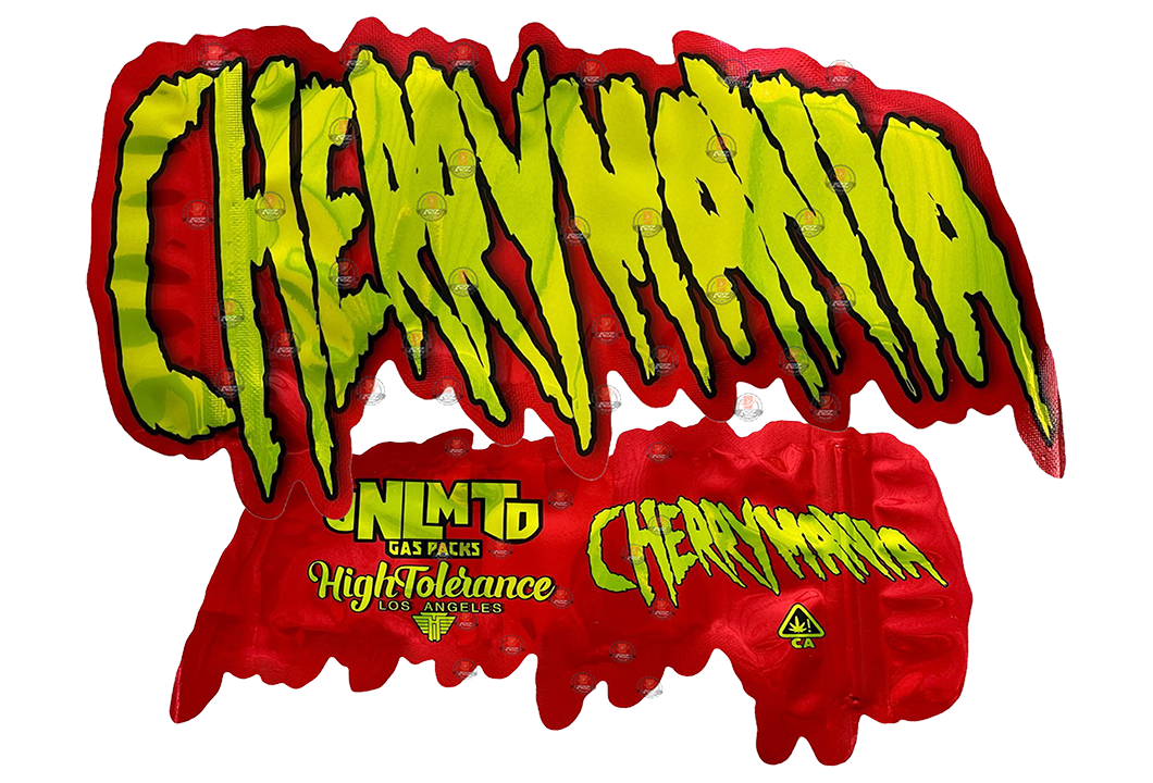 Cherrymania Mylar bag  3.5g cut out-High Tolerance-Unlimited Gas Packs