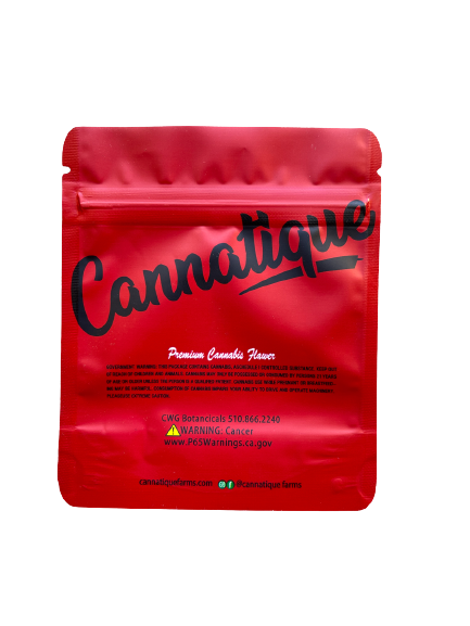 Bompton Cherries  Mylar bag 3.5g Empty Mylar bags