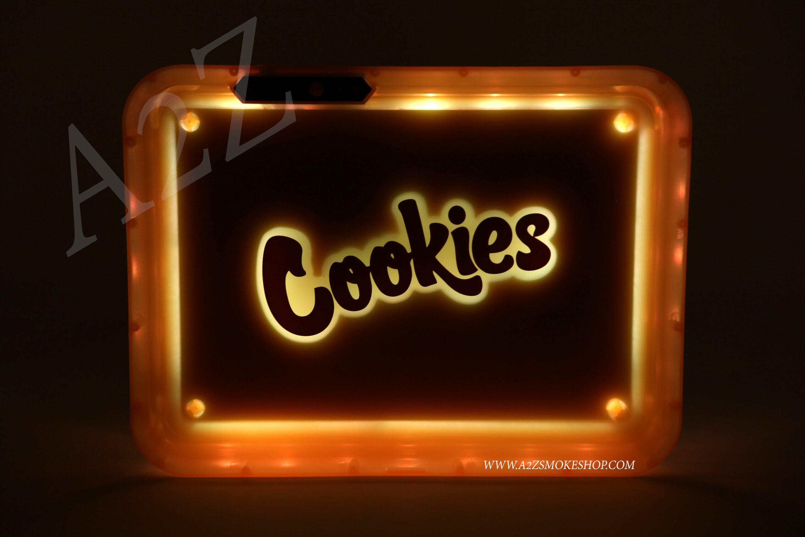 Cookies Bluetooth LED Glow Rolling Tray Lights up Rechargeable Glossy Finish Black Unicorn Hub jpg