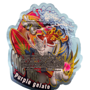 Coughy Shop Purple Gelato Cut Out Mylar Bags g Die cut Black Unicorn Hub x x ef c ad ccac png