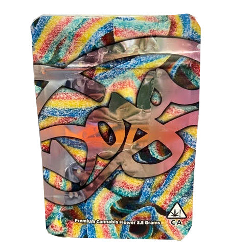 Doja Rainbow Belts 3.5g Heat Sealable Mylar Bag – Packaging Only