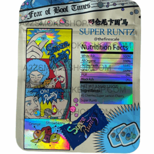 Don Merfos Super Runtz bag g Holographic Mylar bag Packaging Only Black Unicorn Hub png